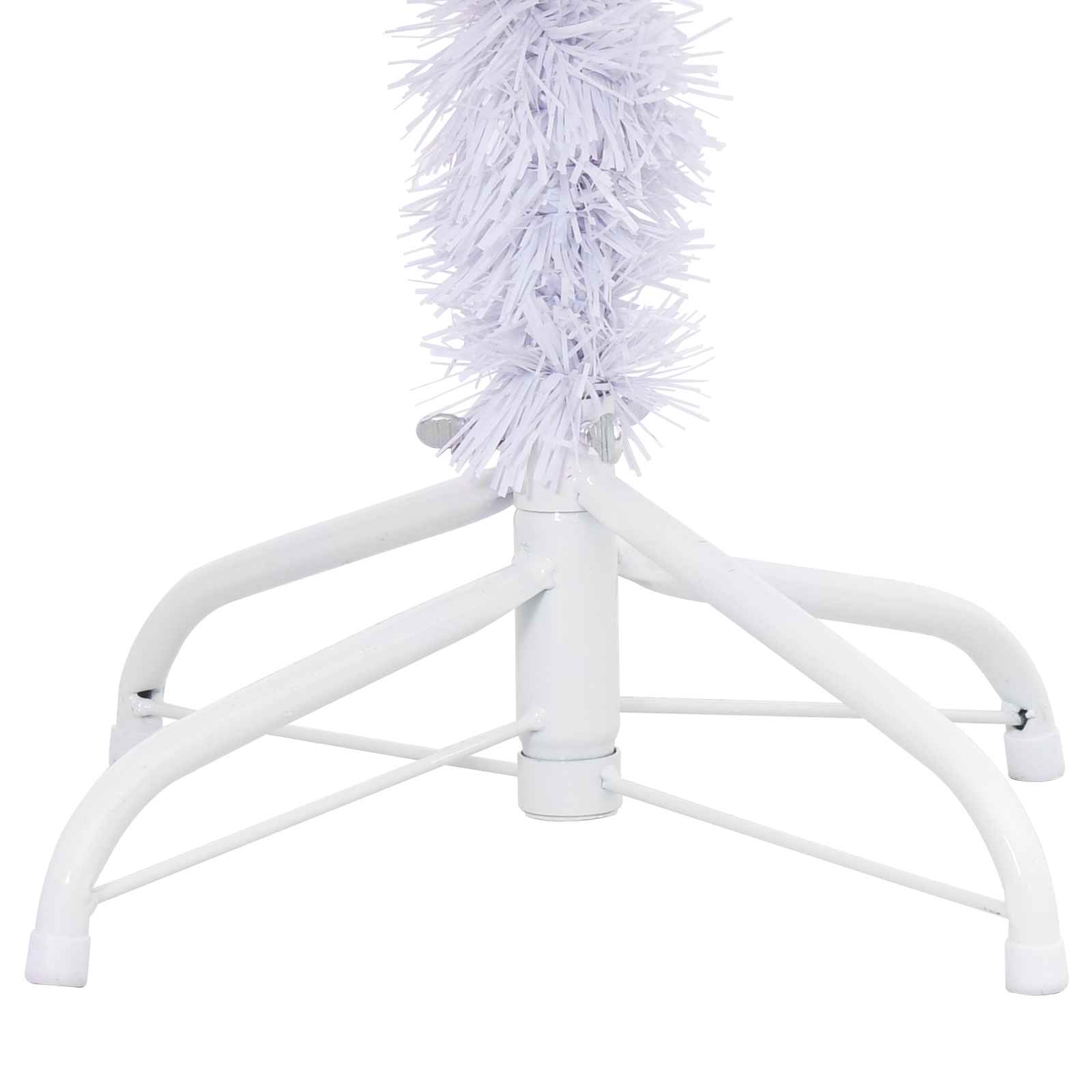 Künstlicher Weihnachtsbaum Weiß 150 cm PVC und Stahl
