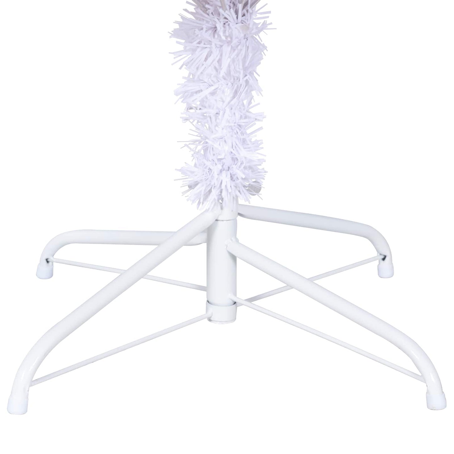 Künstlicher Weihnachtsbaum Weiß 210 cm PVC und Stahl