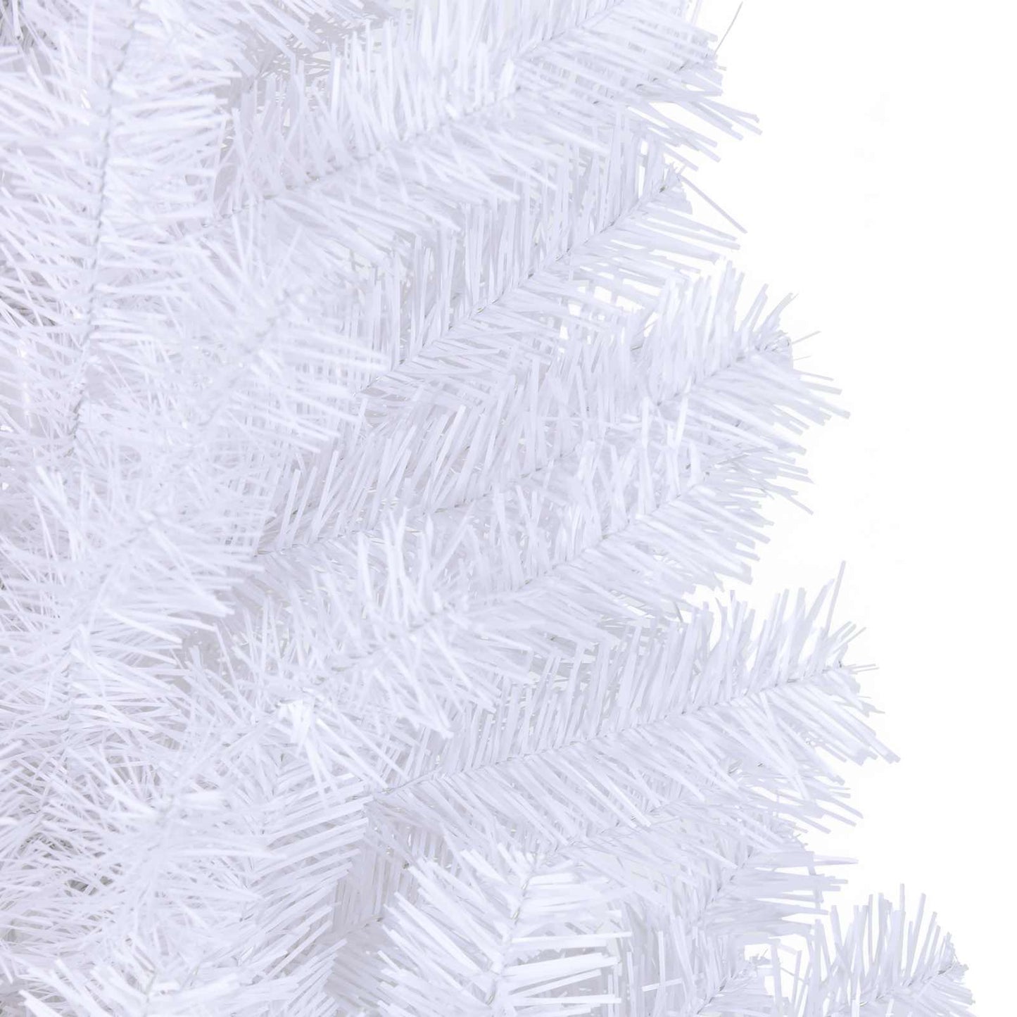Künstlicher Weihnachtsbaum Weiß 210 cm PVC und Stahl