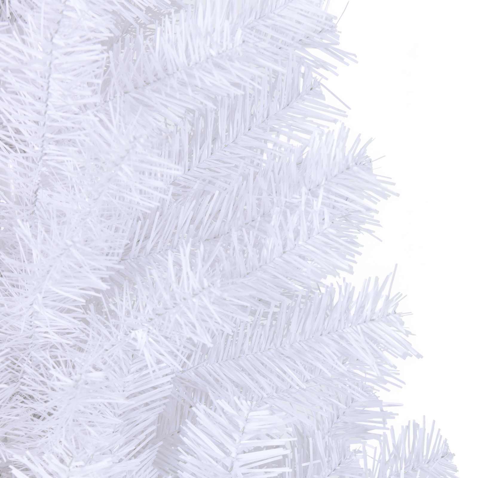 Künstlicher Weihnachtsbaum Weiß 210 cm PVC und Stahl