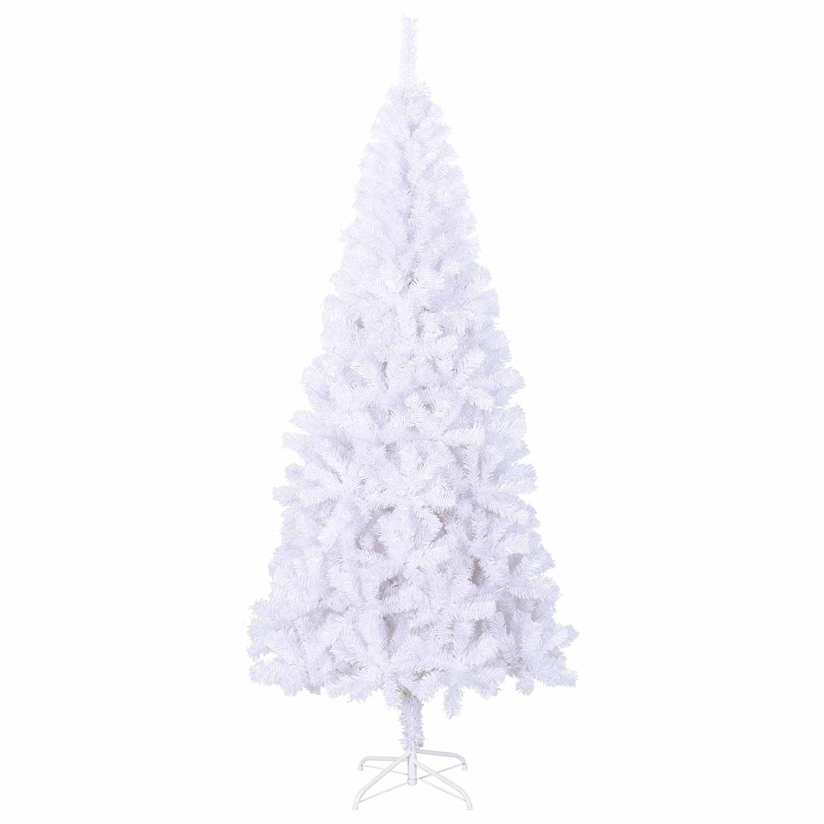 Künstlicher Weihnachtsbaum Weiß 240 cm PVC und Stahl