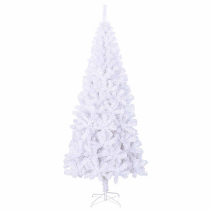 Künstlicher Weihnachtsbaum Weiß 240 cm PVC und Stahl