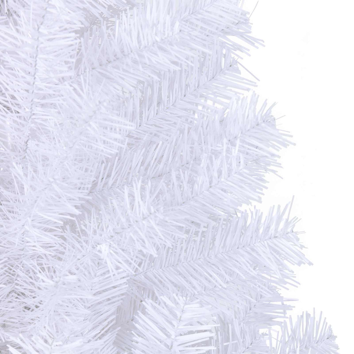 Künstlicher Weihnachtsbaum Weiß 240 cm PVC und Stahl