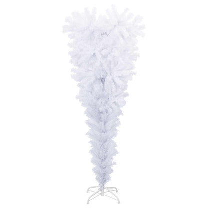 Künstlicher Weihnachtsbaum Weiß 120 cm PVC und Stahl