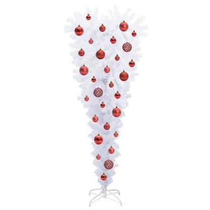 Künstlicher Weihnachtsbaum Weiß 120 cm PVC und Stahl
