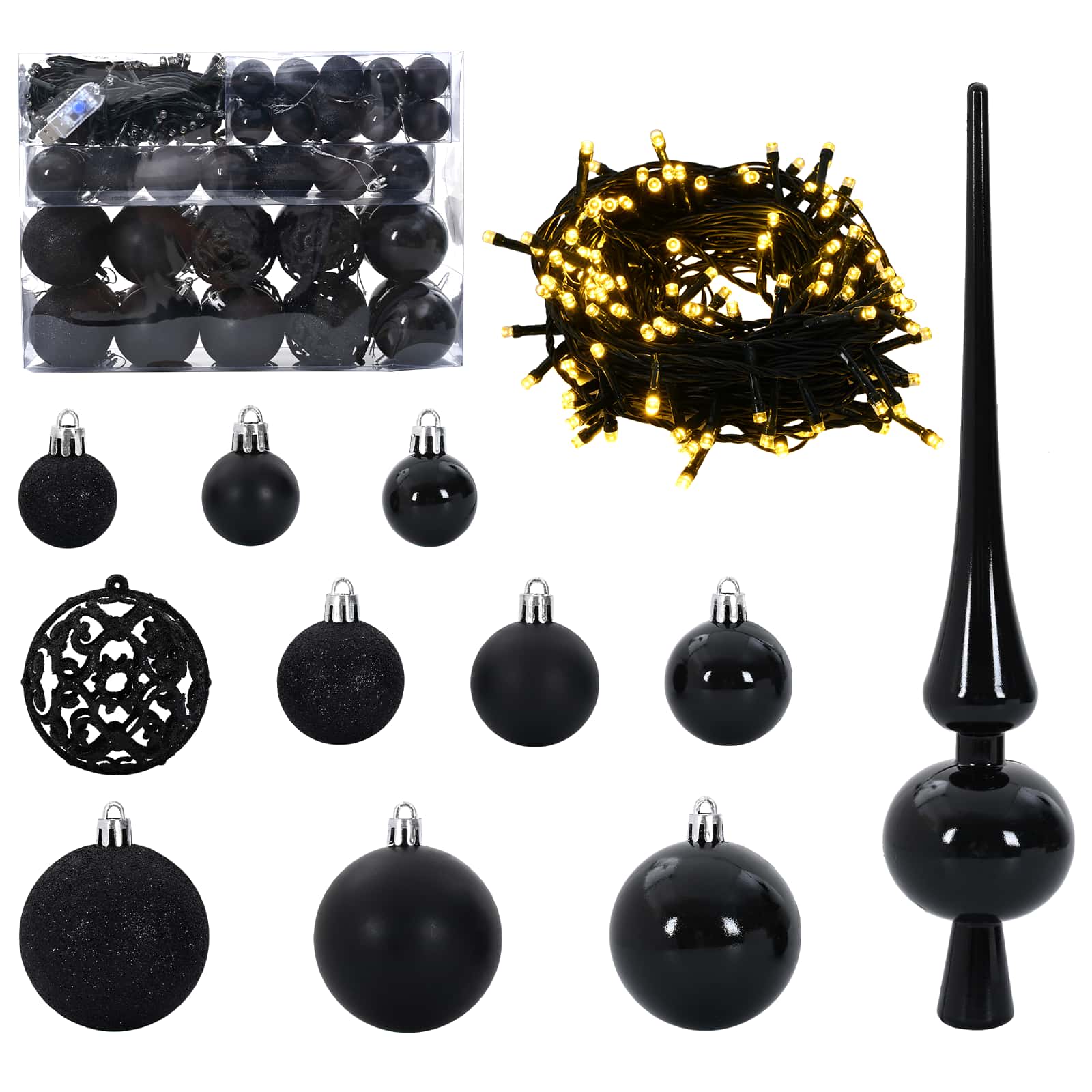 Künstlicher Weihnachtsbaum Weiß 150 cm PVC und Stahl