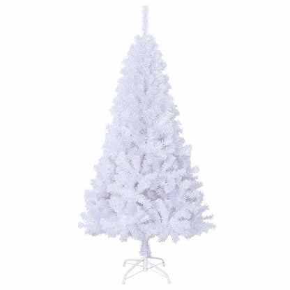 Künstlicher Weihnachtsbaum Weiß 150 cm PVC und Stahl