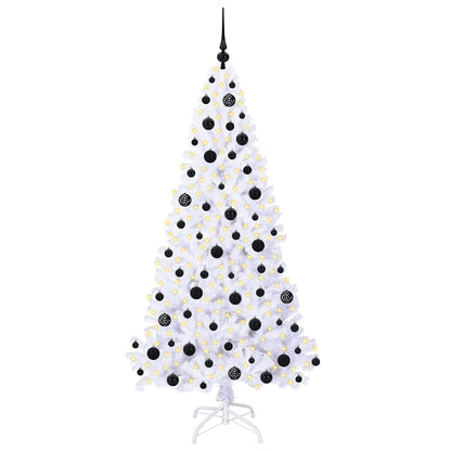 Künstlicher Weihnachtsbaum Weiß 180 cm PVC und Stahl