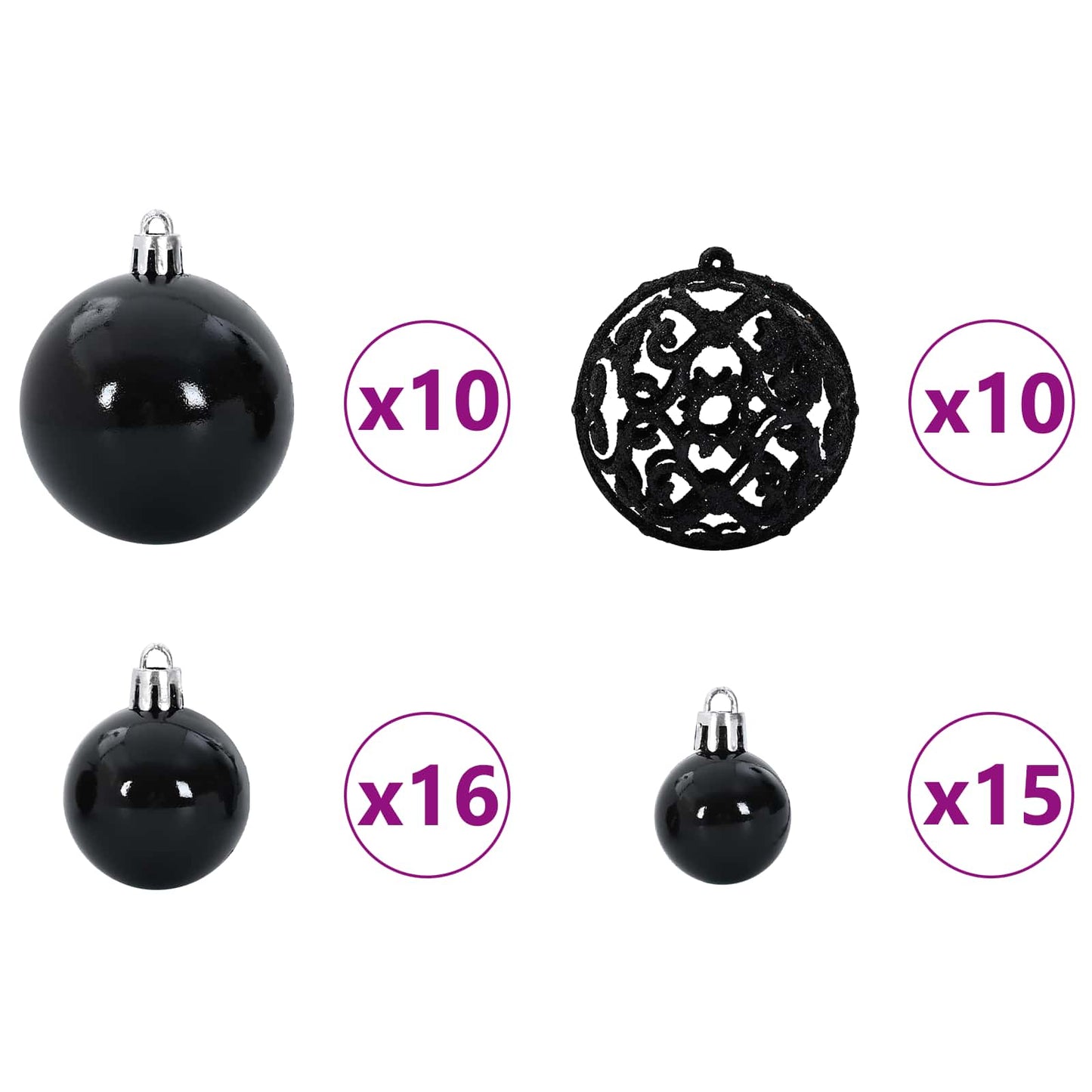 Künstlicher Weihnachtsbaum Weiß 180 cm PVC und Stahl