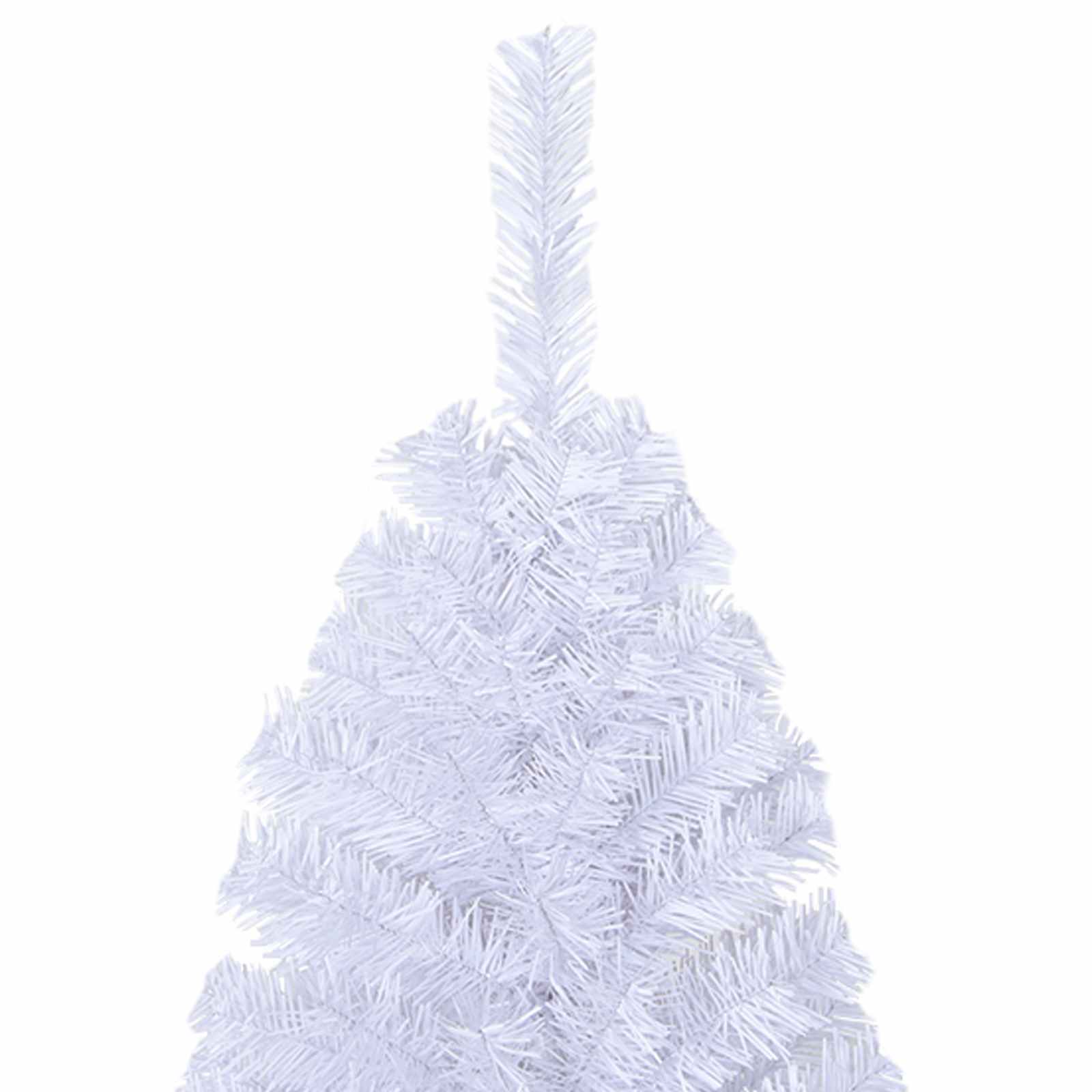 Künstlicher Weihnachtsbaum Weiß 180 cm PVC und Stahl