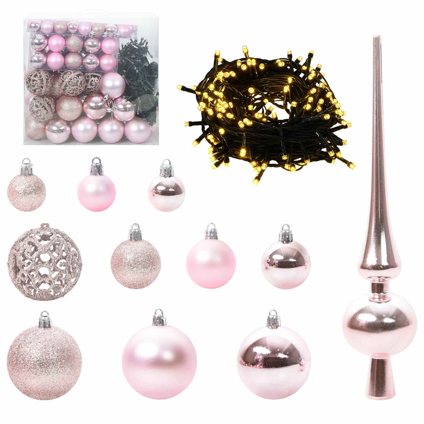 Künstlicher Weihnachtsbaum Weiß 180 cm PVC und Stahl