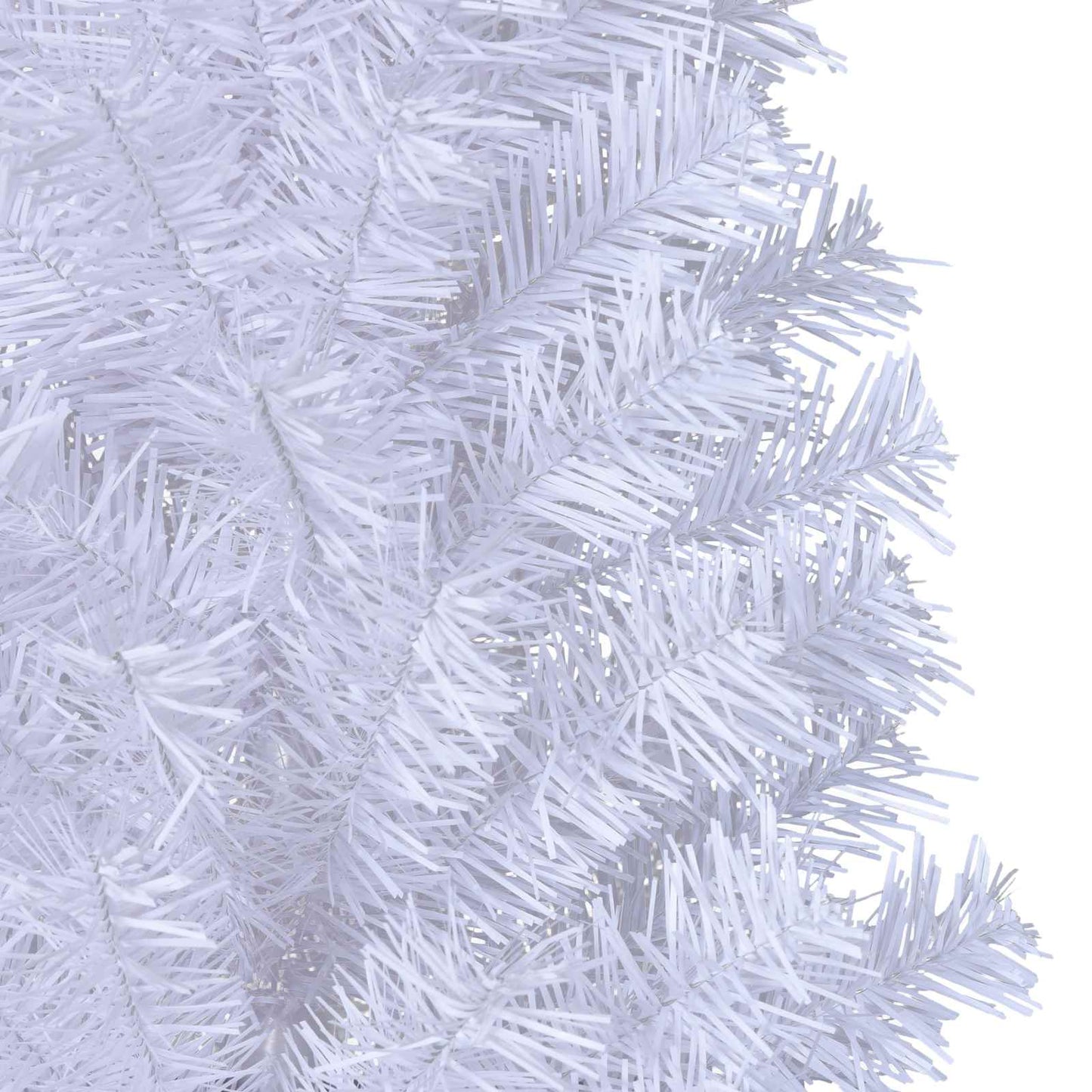 Künstlicher Weihnachtsbaum Weiß 210 cm PVC und Stahl