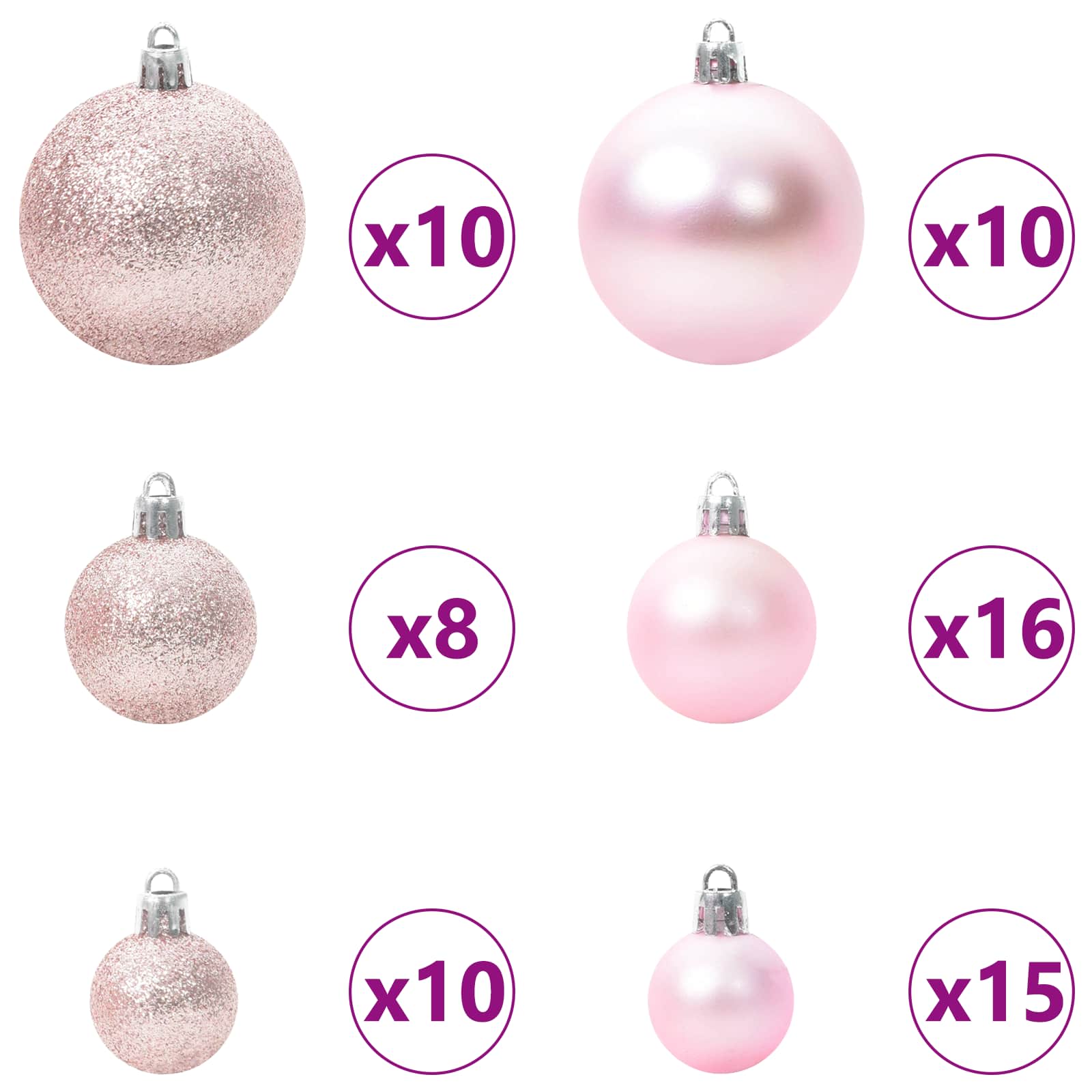 Künstlicher Weihnachtsbaum Weiß 210 cm PVC und Stahl