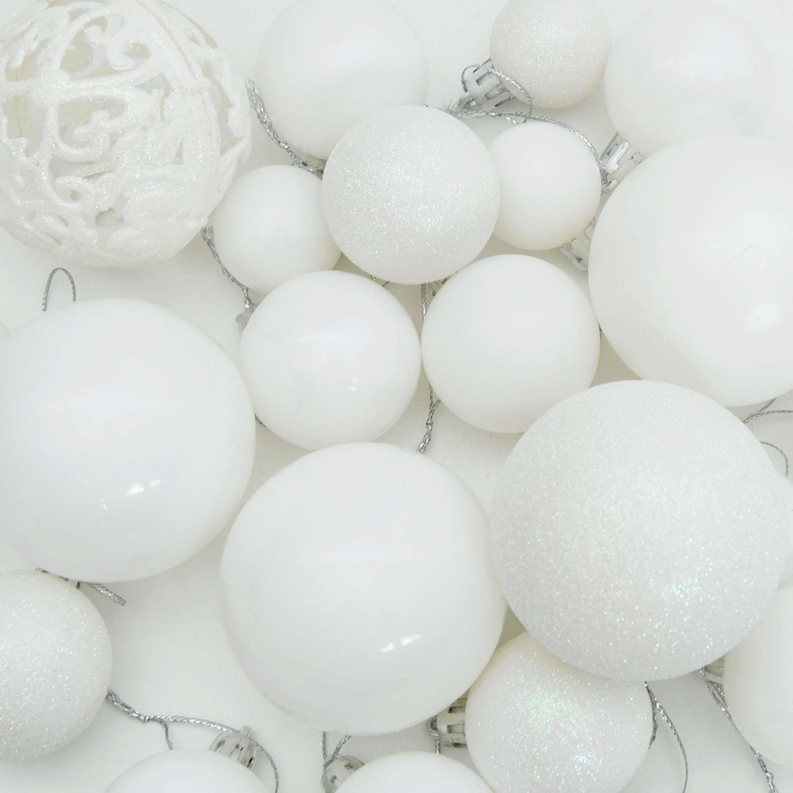 Künstlicher Weihnachtsbaum Weiß 210 cm PVC und Stahl