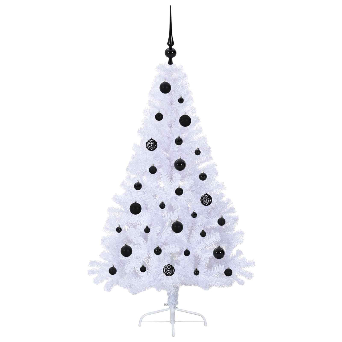 Künstlicher Weihnachtsbaum Weiß 150 cm PVC und Stahl