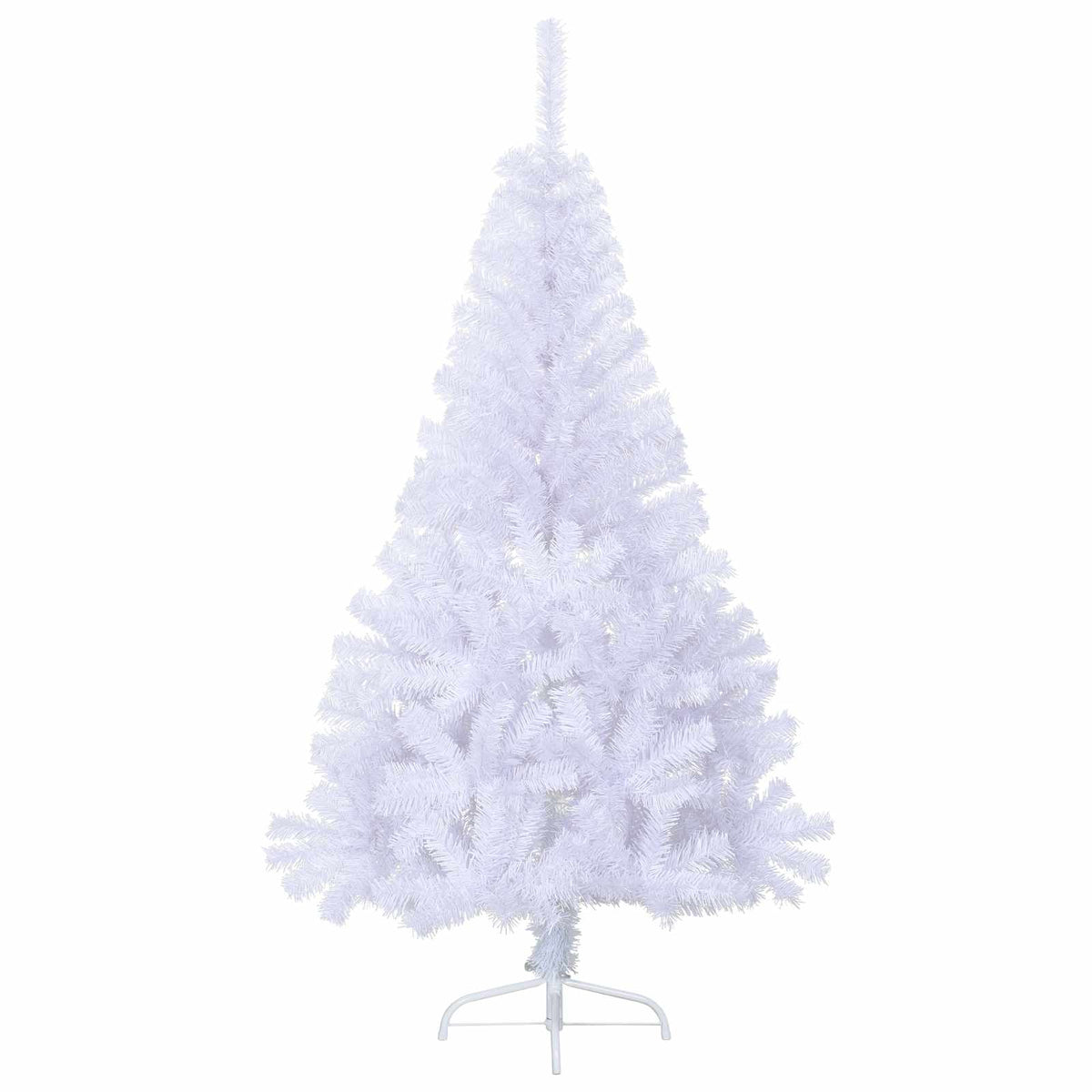 Künstlicher Weihnachtsbaum Weiß 150 cm PVC und Stahl