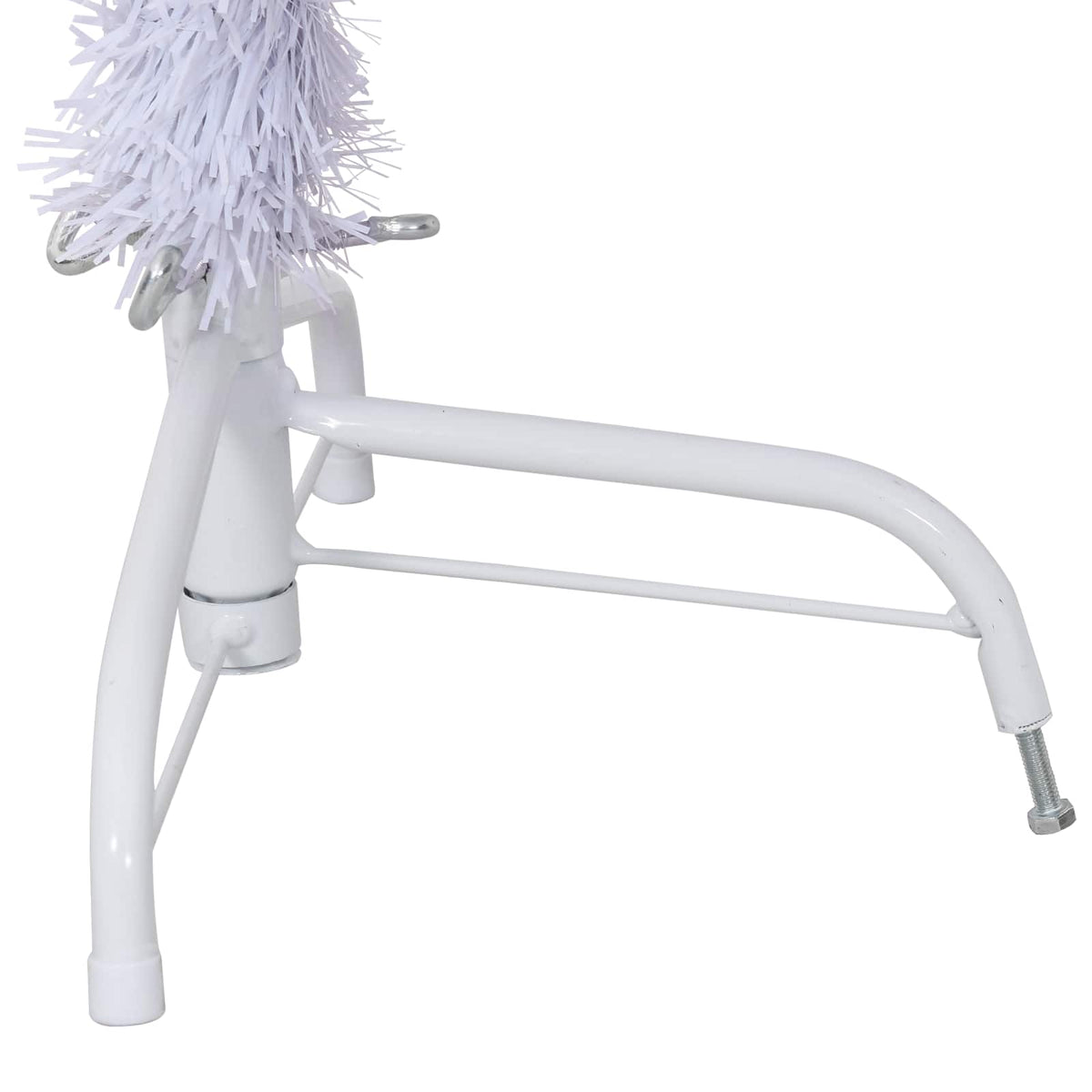 Künstlicher Weihnachtsbaum Weiß 150 cm PVC und Stahl