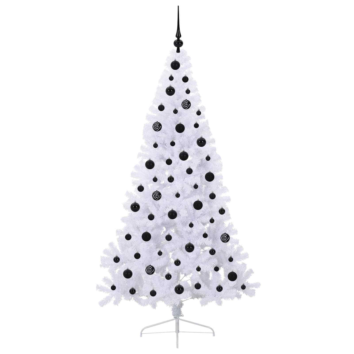 Künstlicher Weihnachtsbaum Weiß 180 cm PVC und Stahl
