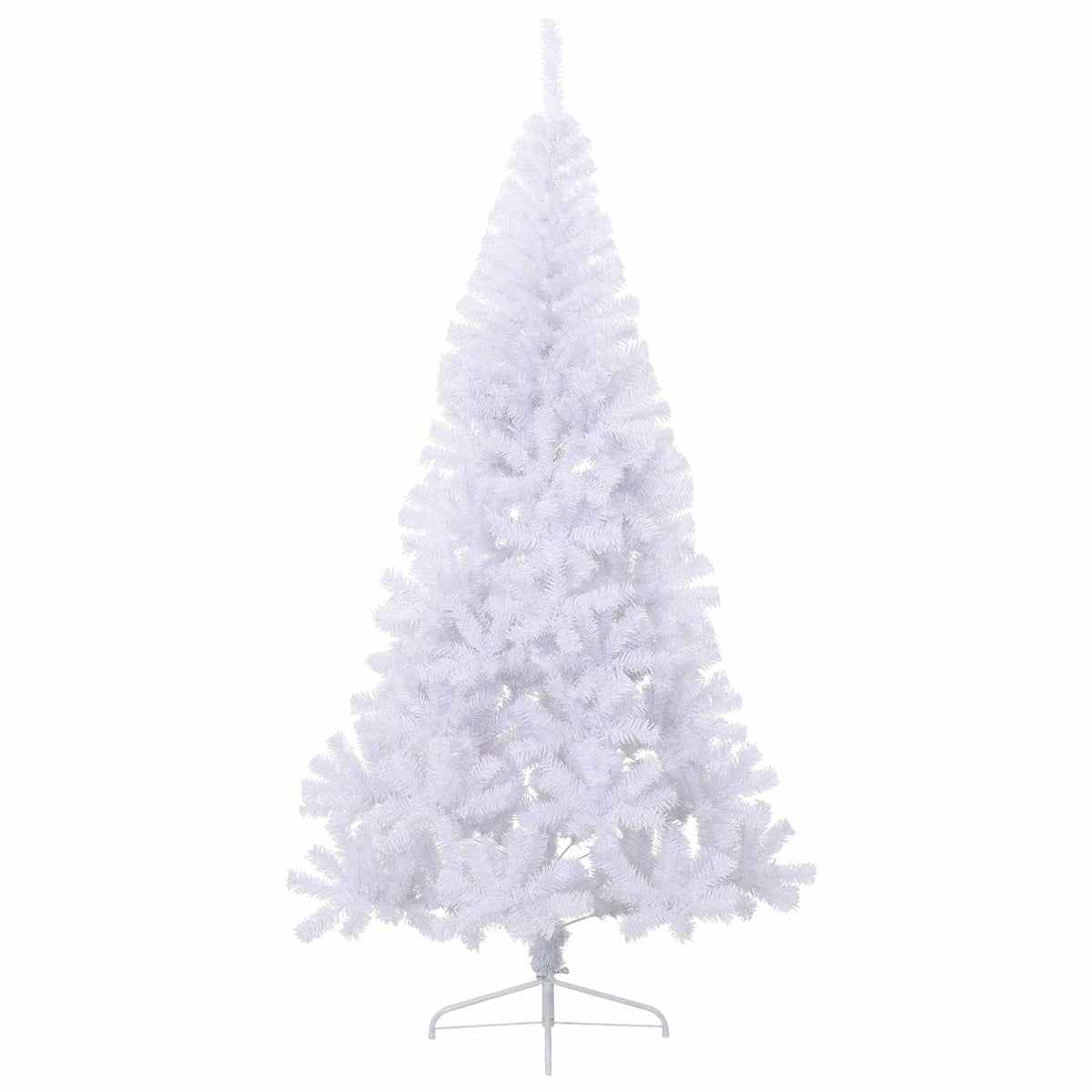 Künstlicher Weihnachtsbaum Weiß 180 cm PVC und Stahl