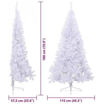 Künstlicher Weihnachtsbaum Weiß 180 cm PVC und Stahl