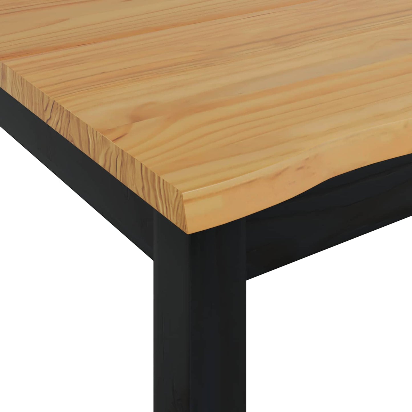 Esstisch EKAI Schwarz 112 x 70 x 76,5 cm Massives Kiefernholz