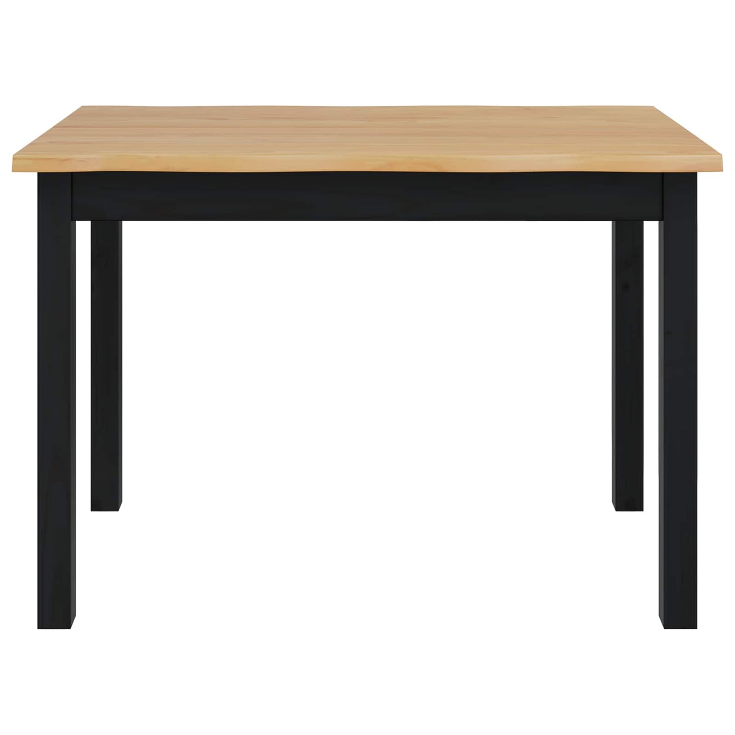 Esstisch EKAI Schwarz 112 x 70 x 76,5 cm Massives Kiefernholz