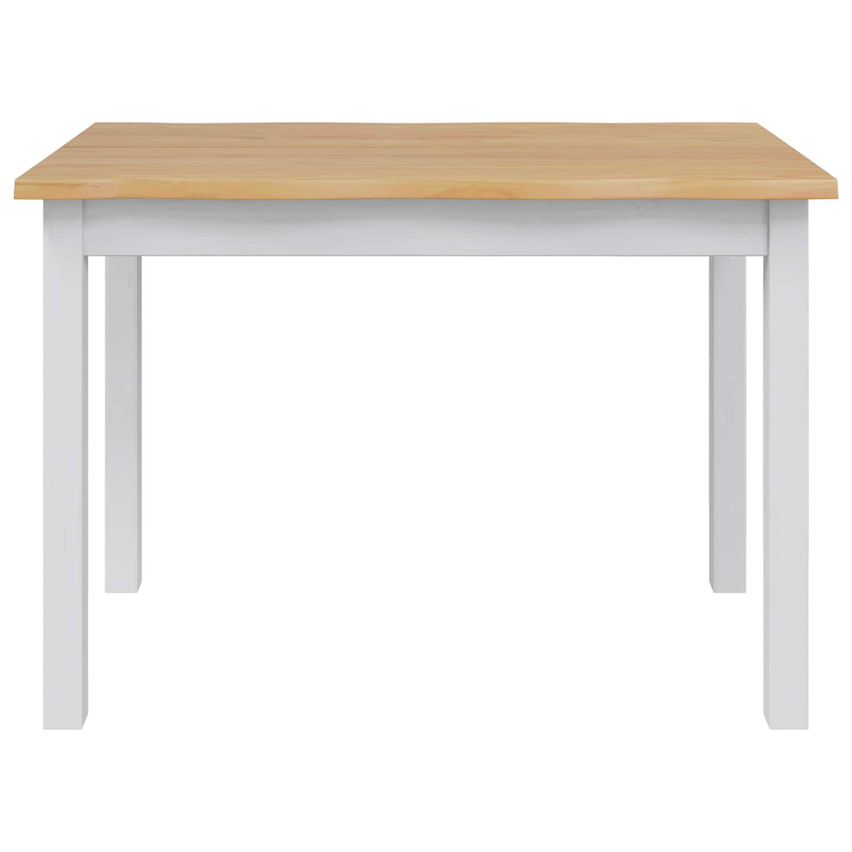Esstisch EKAI Weiß 112 x 70 x 76,5 cm Massives Kiefernholz