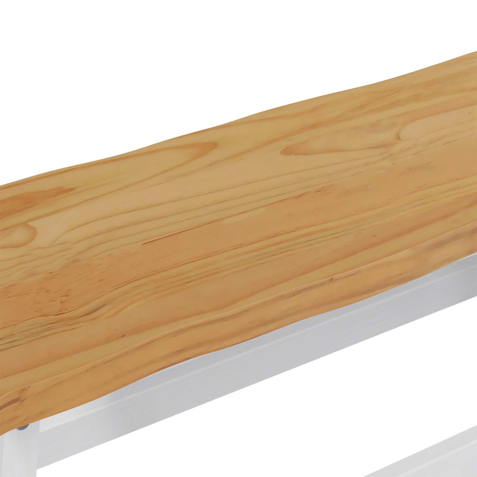 Esstischbank EKAI Weiß 91,5 x 29 x 45,5 cm Massives Kiefernholz