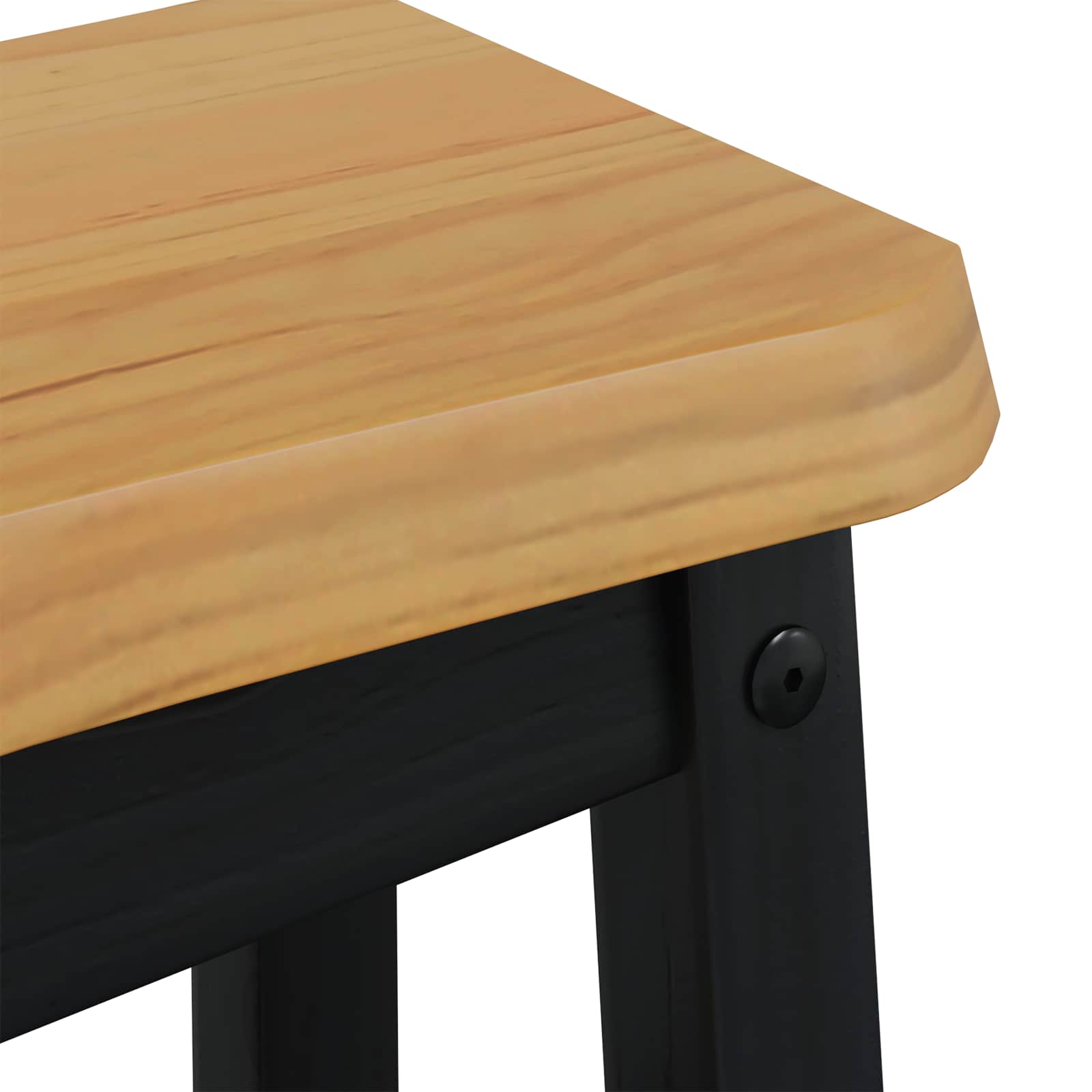 Barhocker EKAI 2 stk. Schwarz 40 x 29 x 45,5 cm