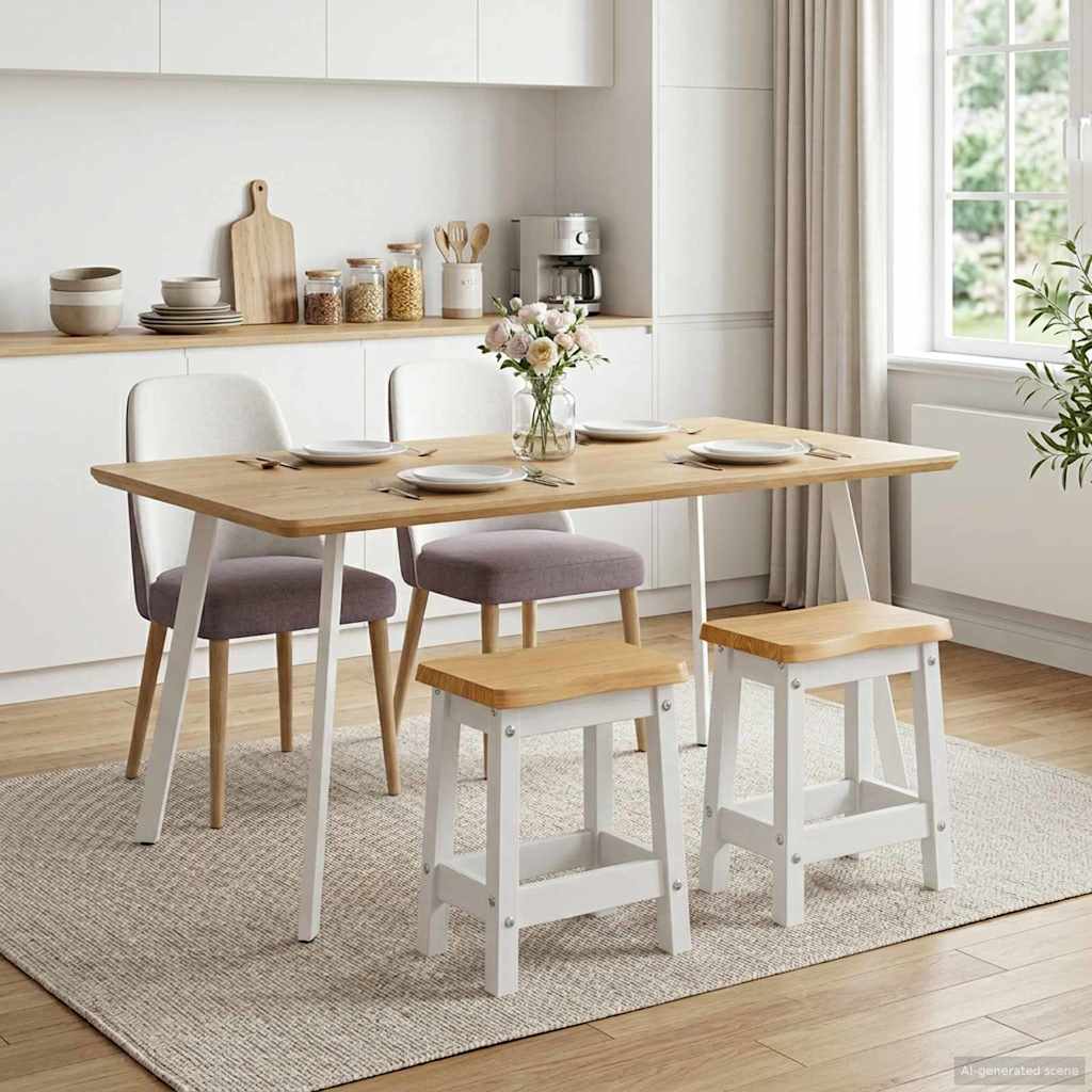 Barhocker EKAI 2 stk. Weiß 40 x 29 x 45,5 cm