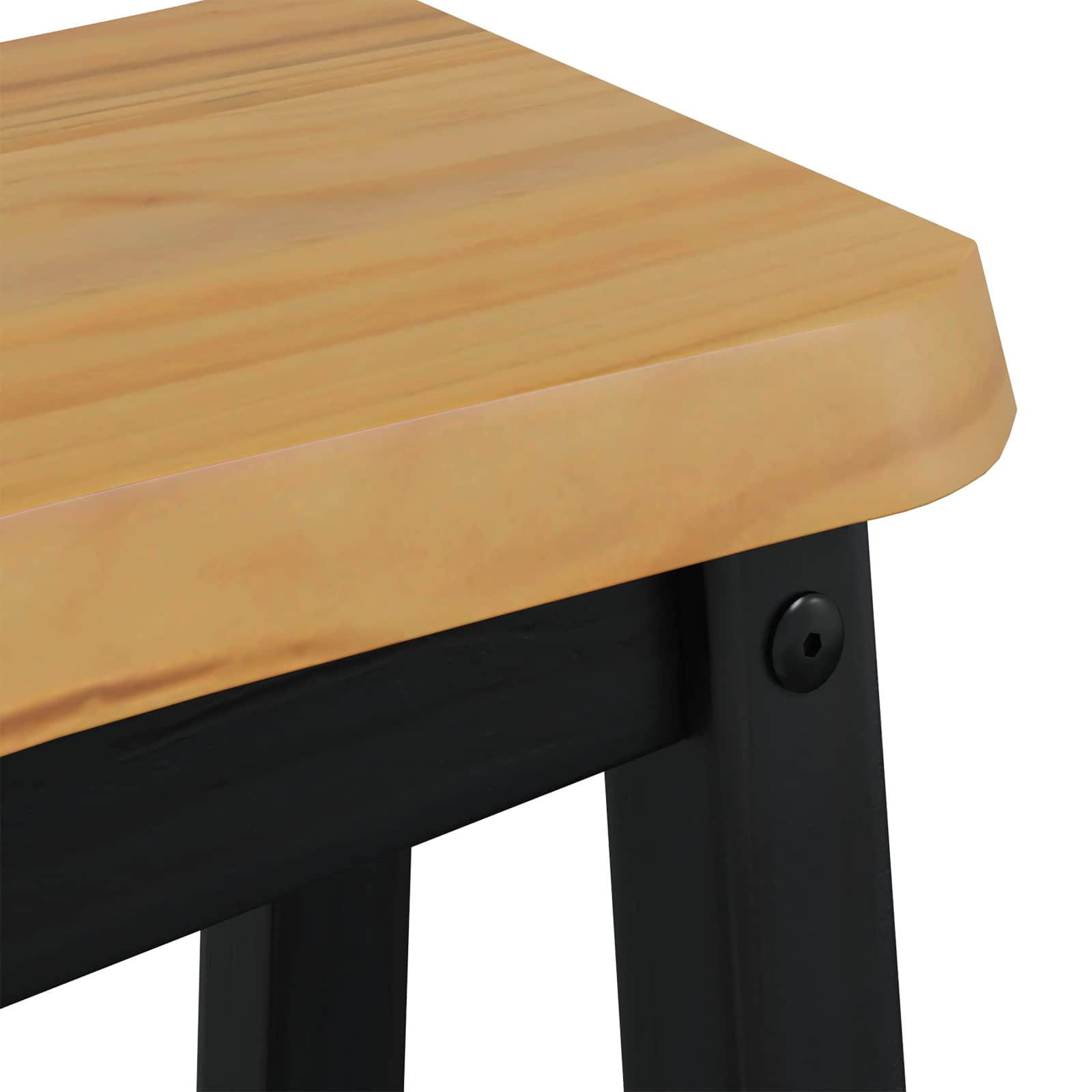 Hoher Barhocker EKAI 2 stk. Schwarz 40 x 29 x 63 cm