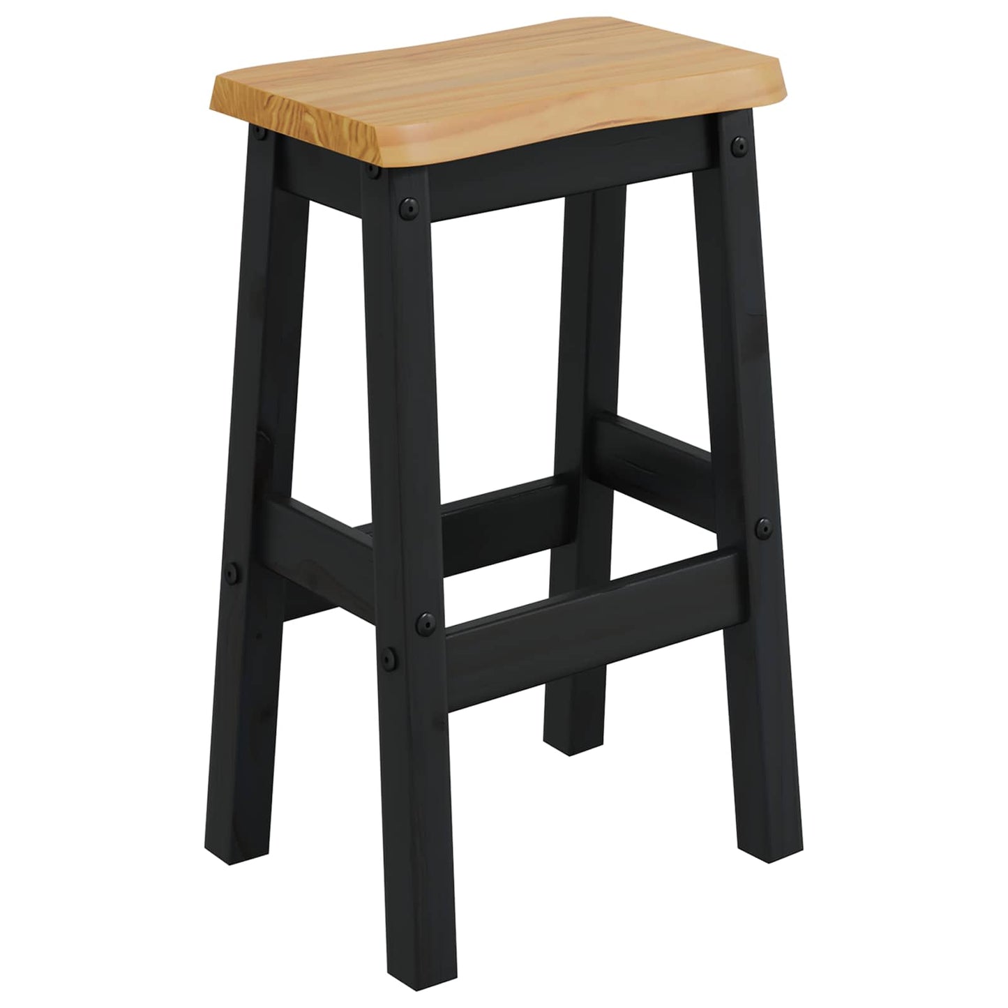 Hoher Barhocker EKAI 2 stk. Schwarz 40 x 29 x 63 cm