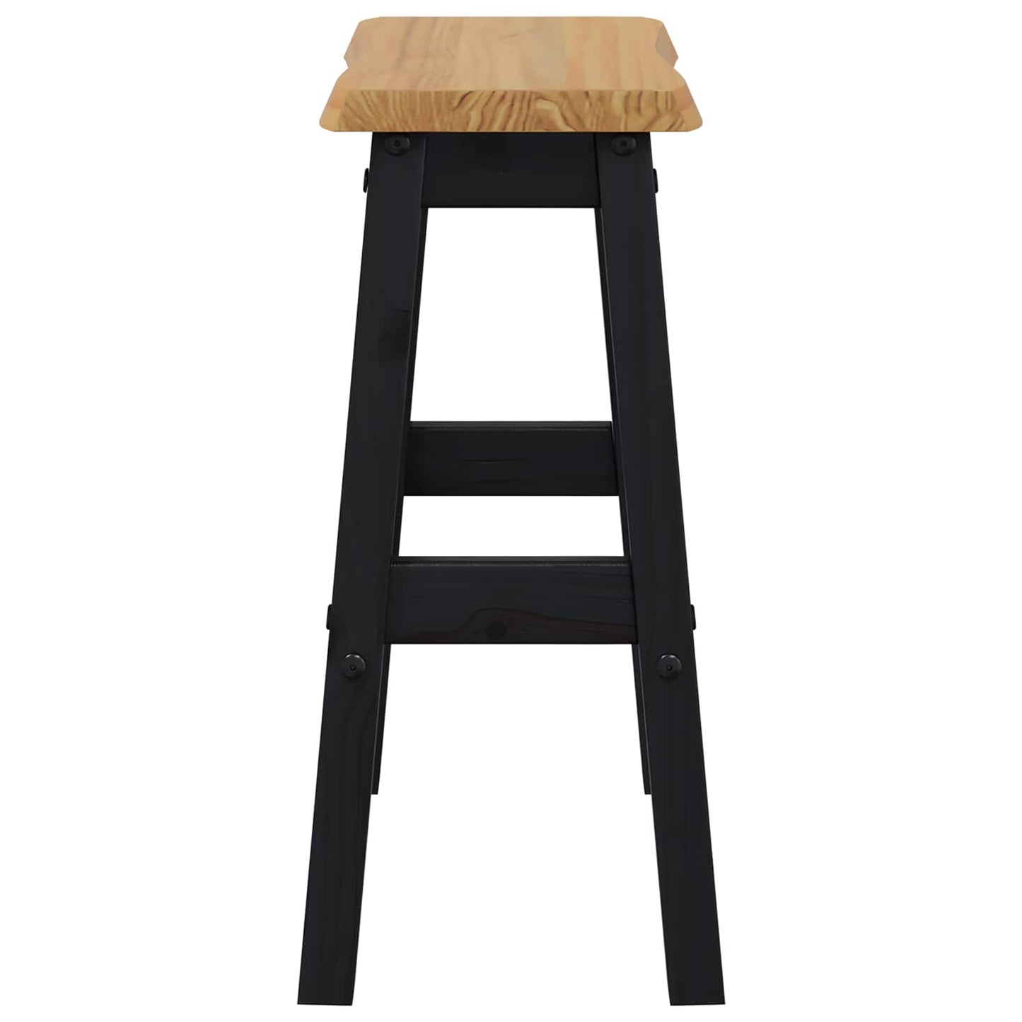 Hoher Barhocker EKAI 2 stk. Schwarz 40 x 29 x 63 cm