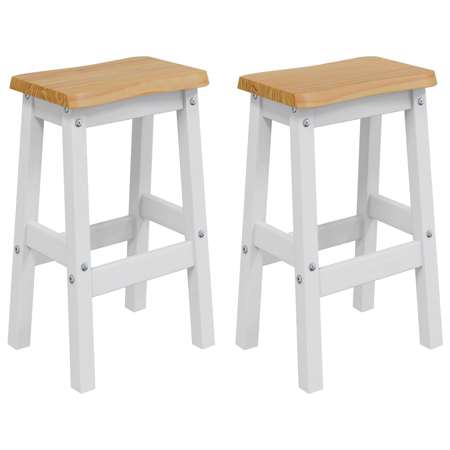 Hoher Barhocker EKAI 2 stk. Weiß 40 x 29 x 63 cm