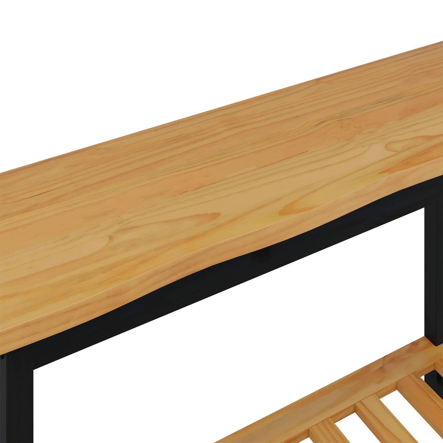 Konsolentisch mit Regal EKAI Schwarz 112 x 35 x 76 cm