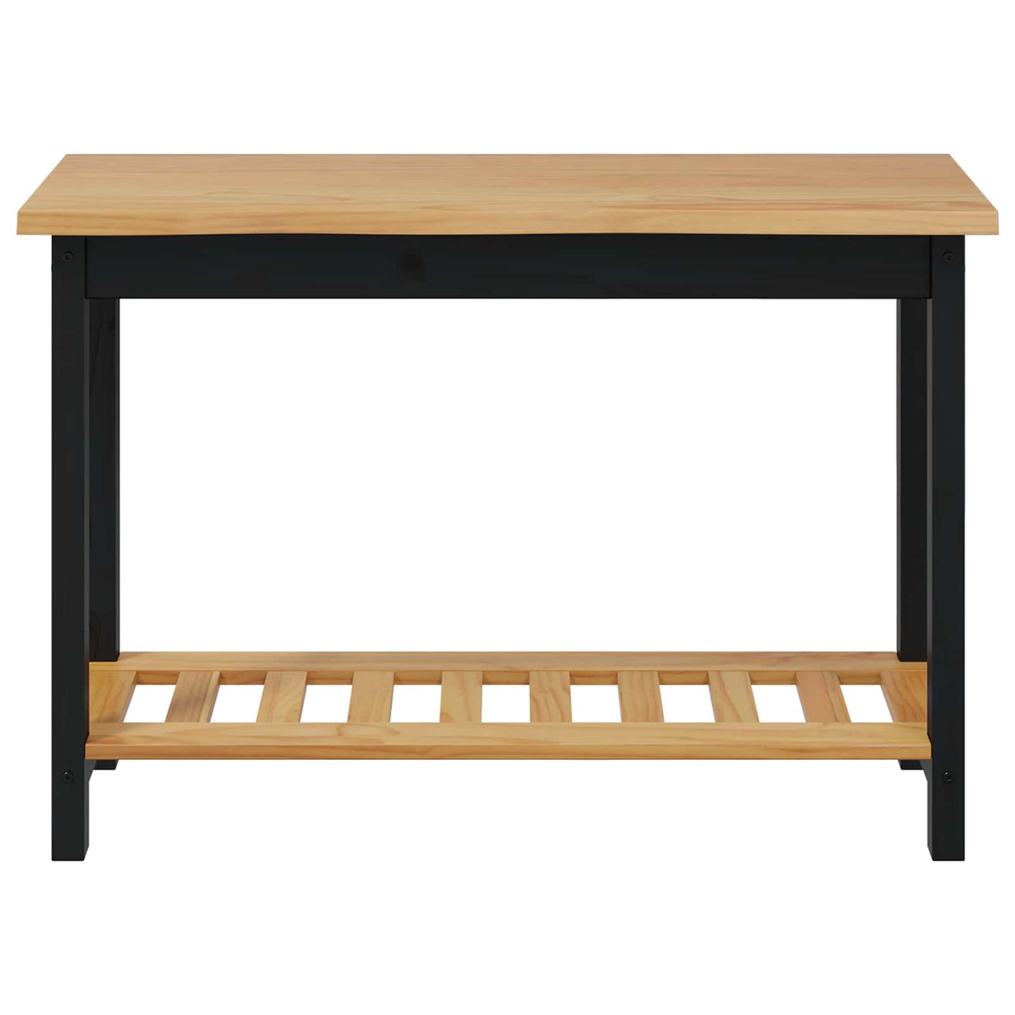 Konsolentisch mit Regal EKAI Schwarz 112 x 35 x 76 cm