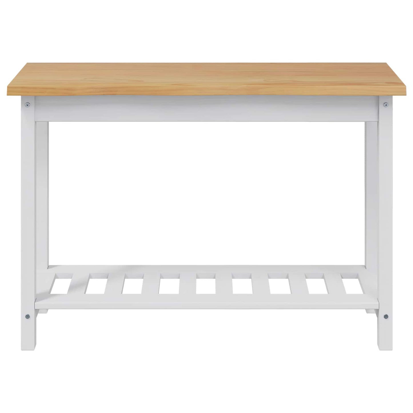 Konsolentisch EKAI Weiß 112 x 35 x 76 cm Massives Kiefernholz