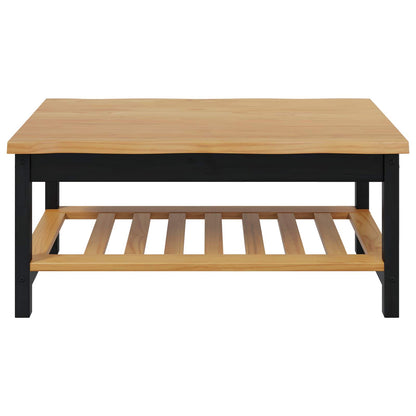 Couchtisch EKAI Schwarz 100 x 60 x 45,5 cm Massives Kiefernholz