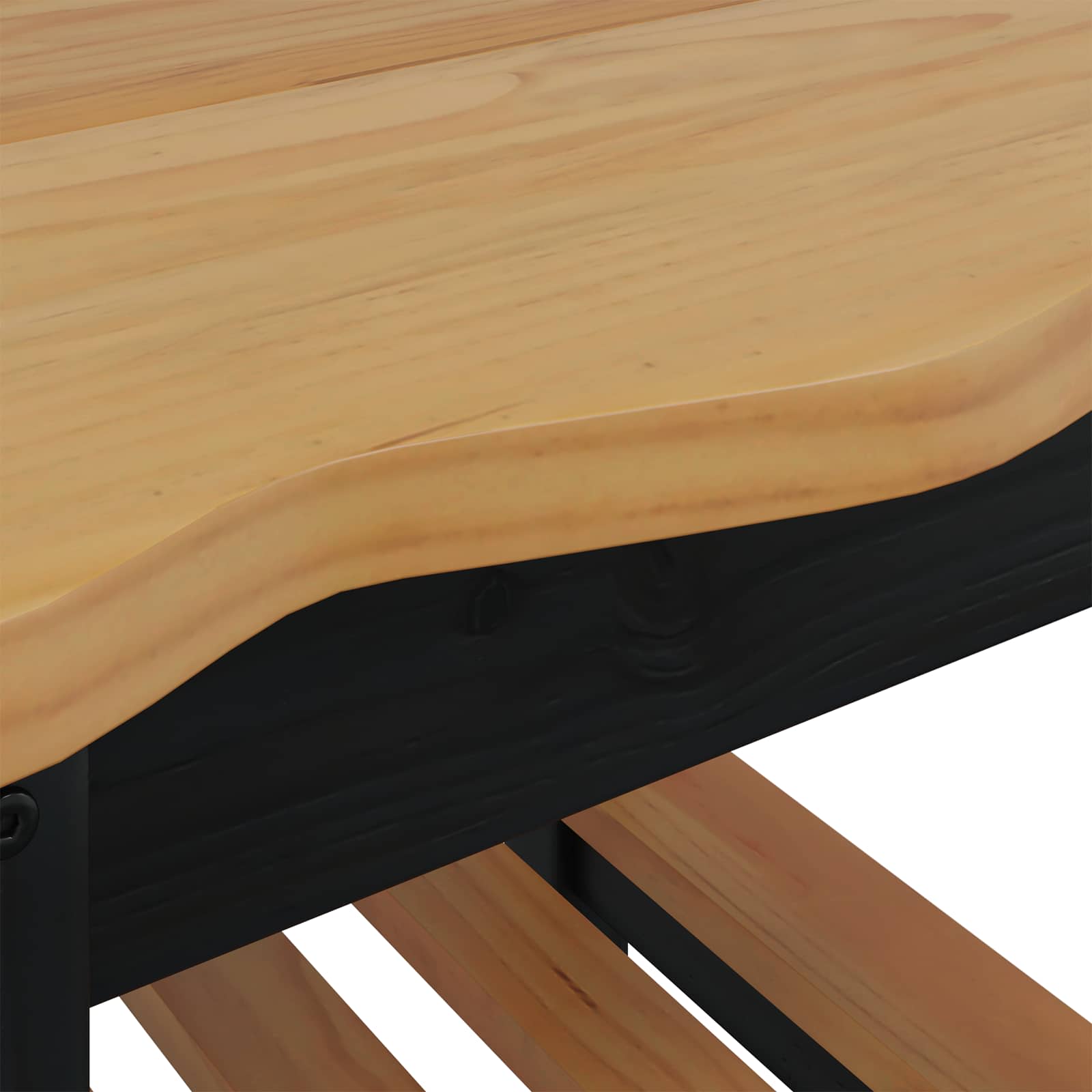 Beistelltisch mit Regal EKAI Schwarz 50 x 50 x 45,5 cm