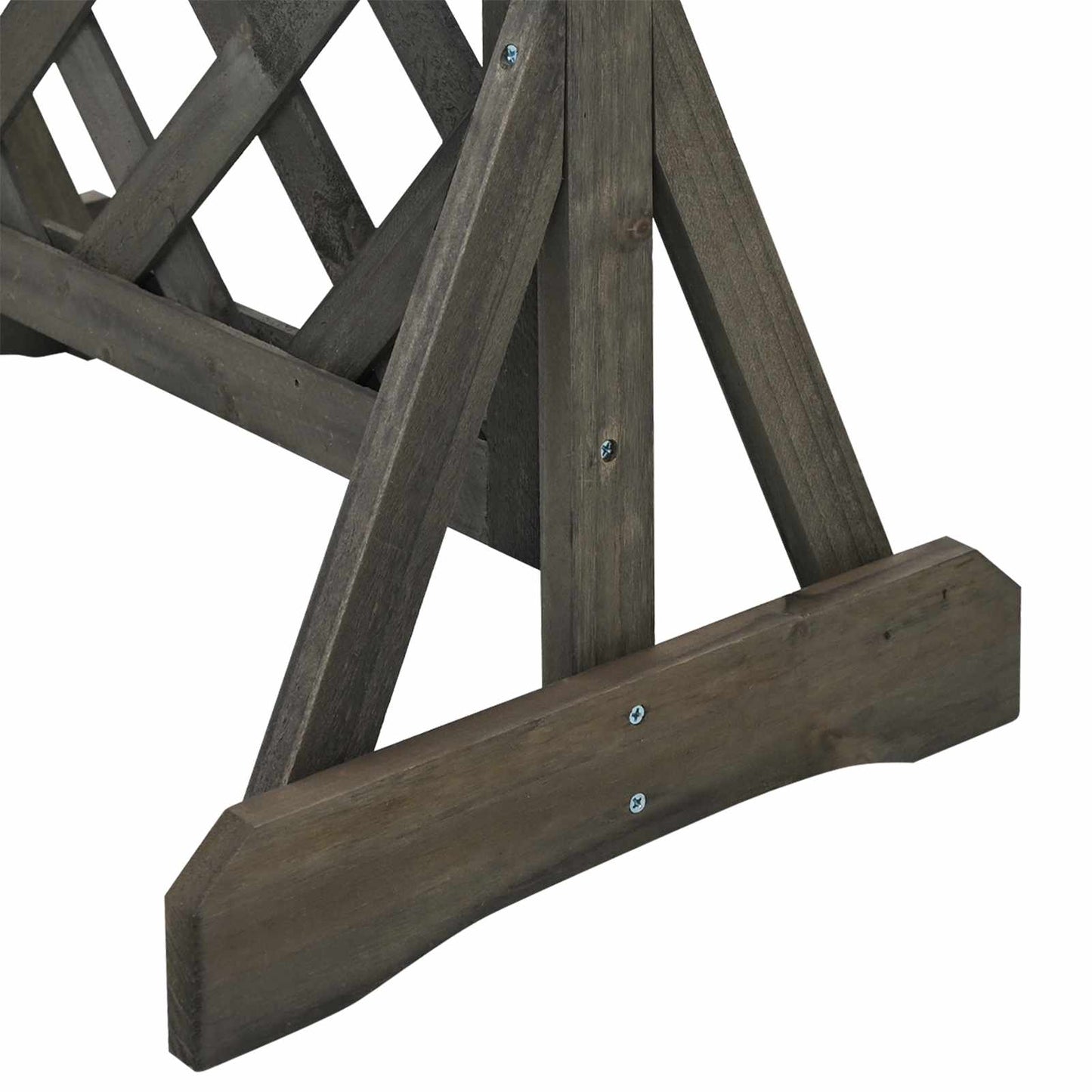 Vertikales Gartengitter Grau 48 x 30 x 70,5 cm