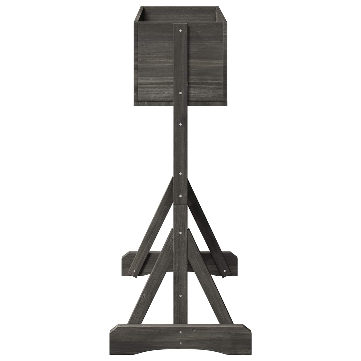 Vertikales Gartengitter Grau 48 x 30 x 70,5 cm