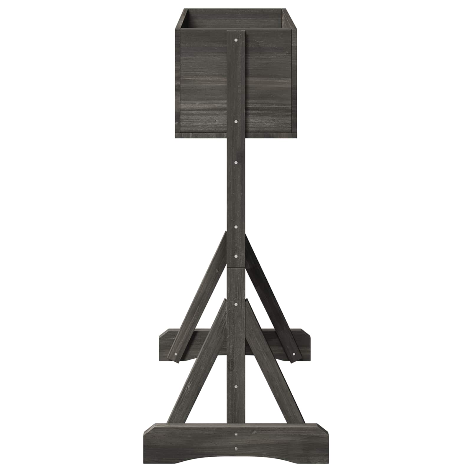 Vertikales Gartengitter Grau 48 x 30 x 70,5 cm
