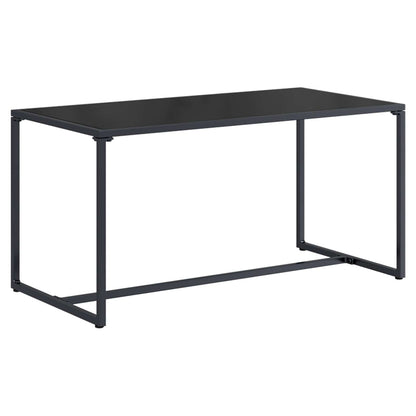 Gartensofa-set 4 stk. Schwarz und Anthrazit Stahl