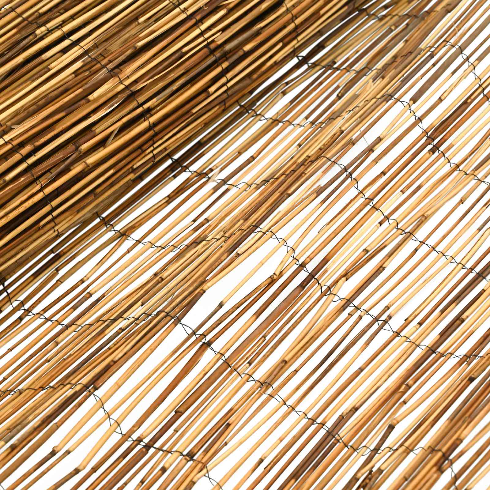 Gartenzaun Kohlenstoff 500 x 100 cm Schilf