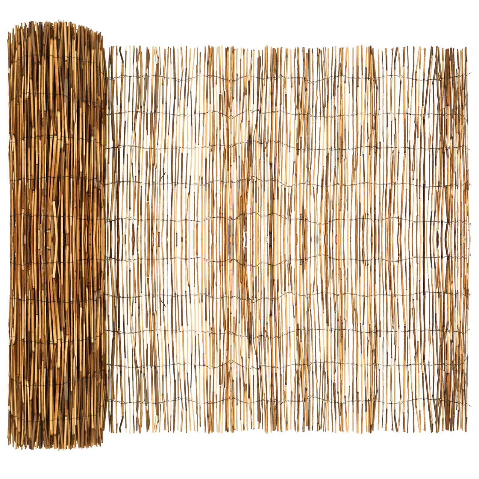 Gartenzaun Kohlenstoff 500 x 100 cm Schilf