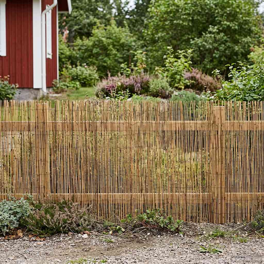 Gartenzaun Kohlenstoff 600 x 100 cm Schilf