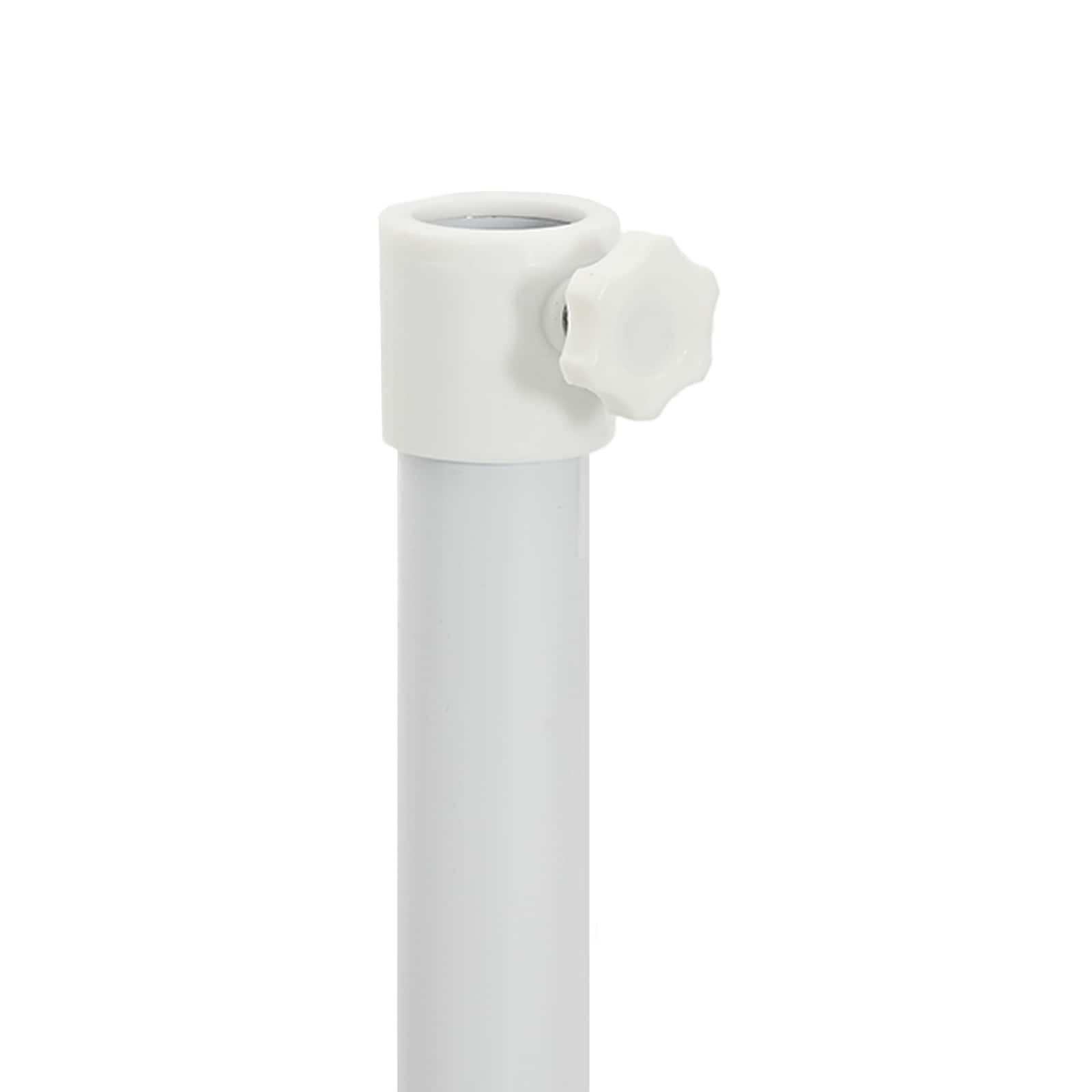 Parasol Stand Weiß Stahl für 25-32 mm Stange