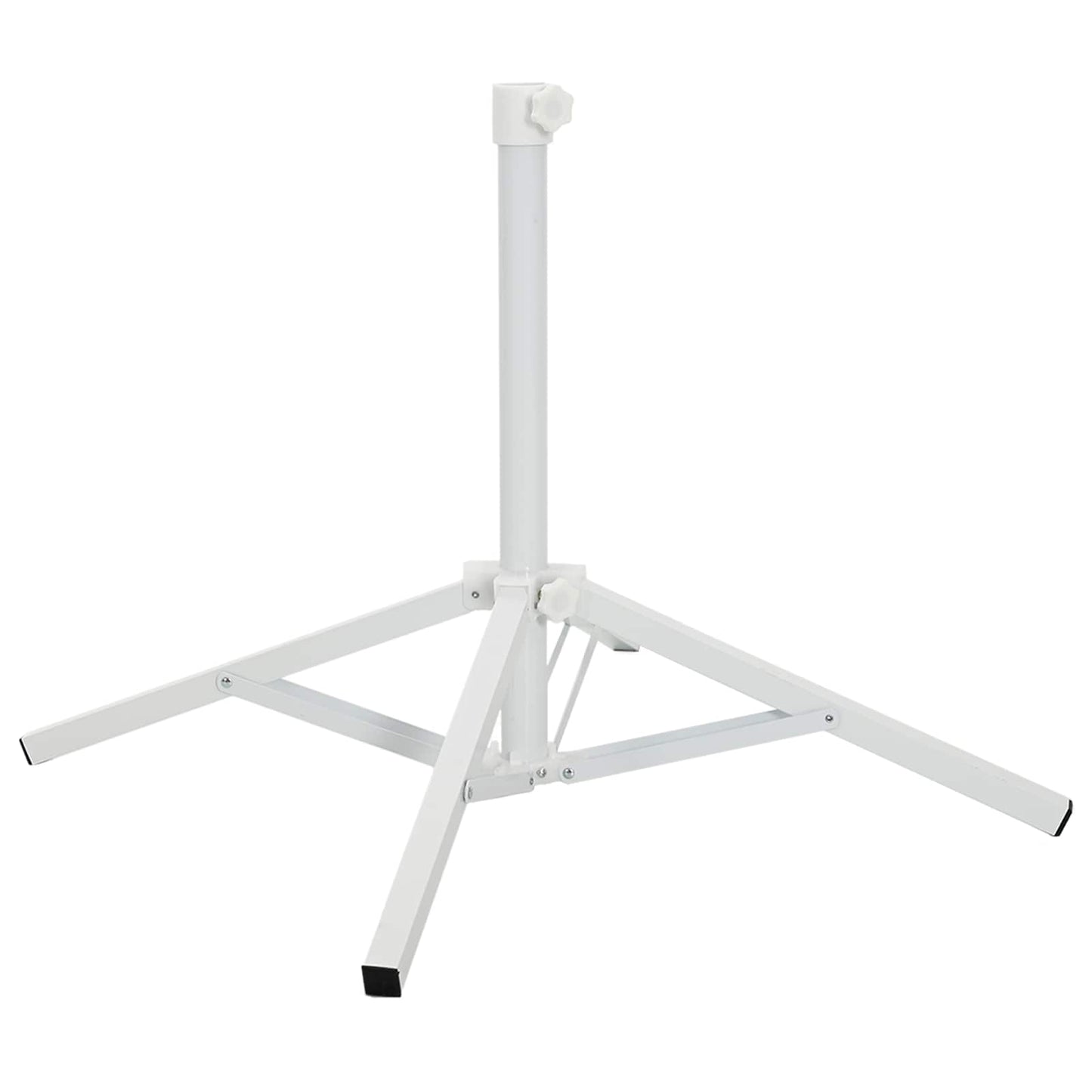 Parasol Stand Weiß Stahl für 25-32 mm Stange