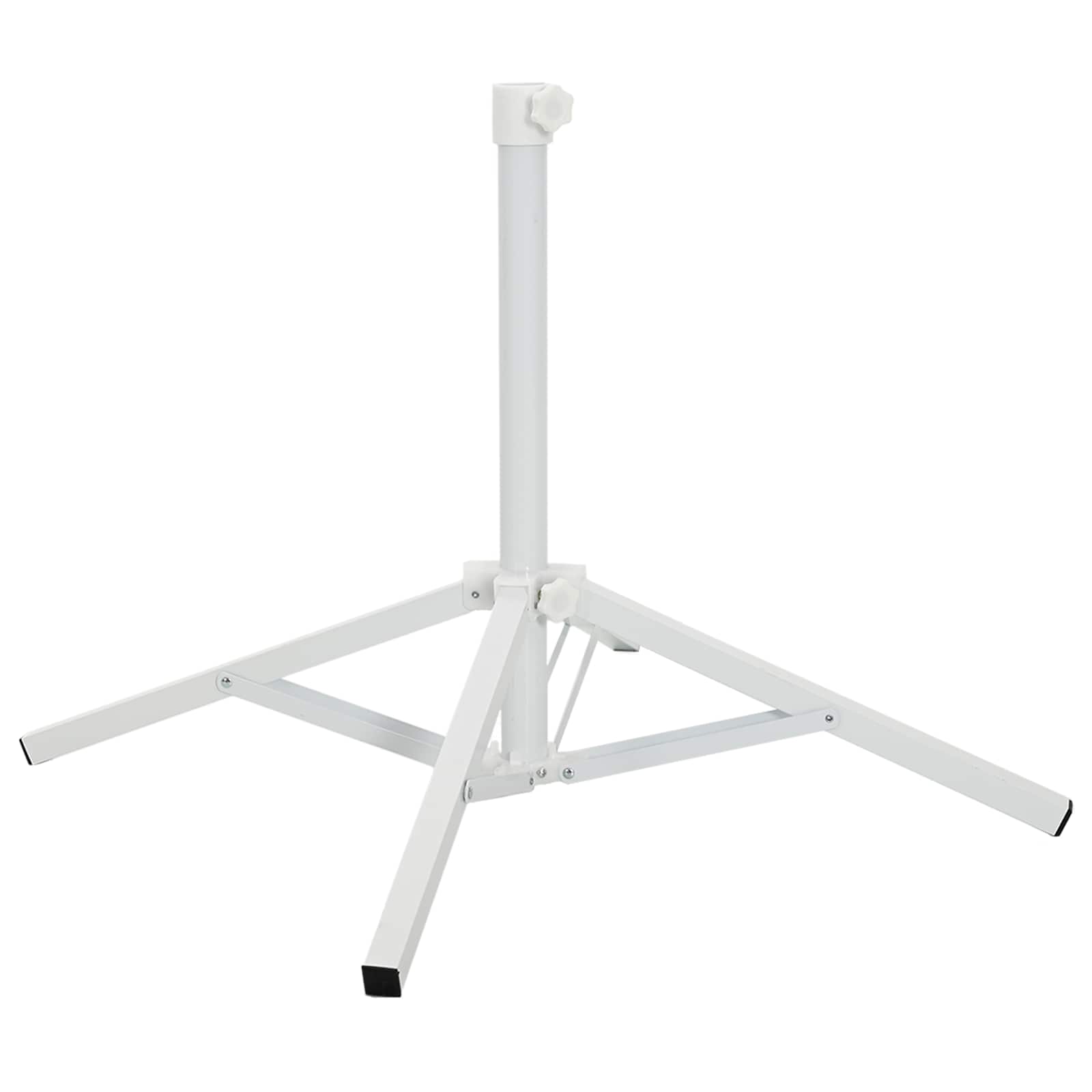 Parasol Stand Weiß Stahl für 25-32 mm Stange