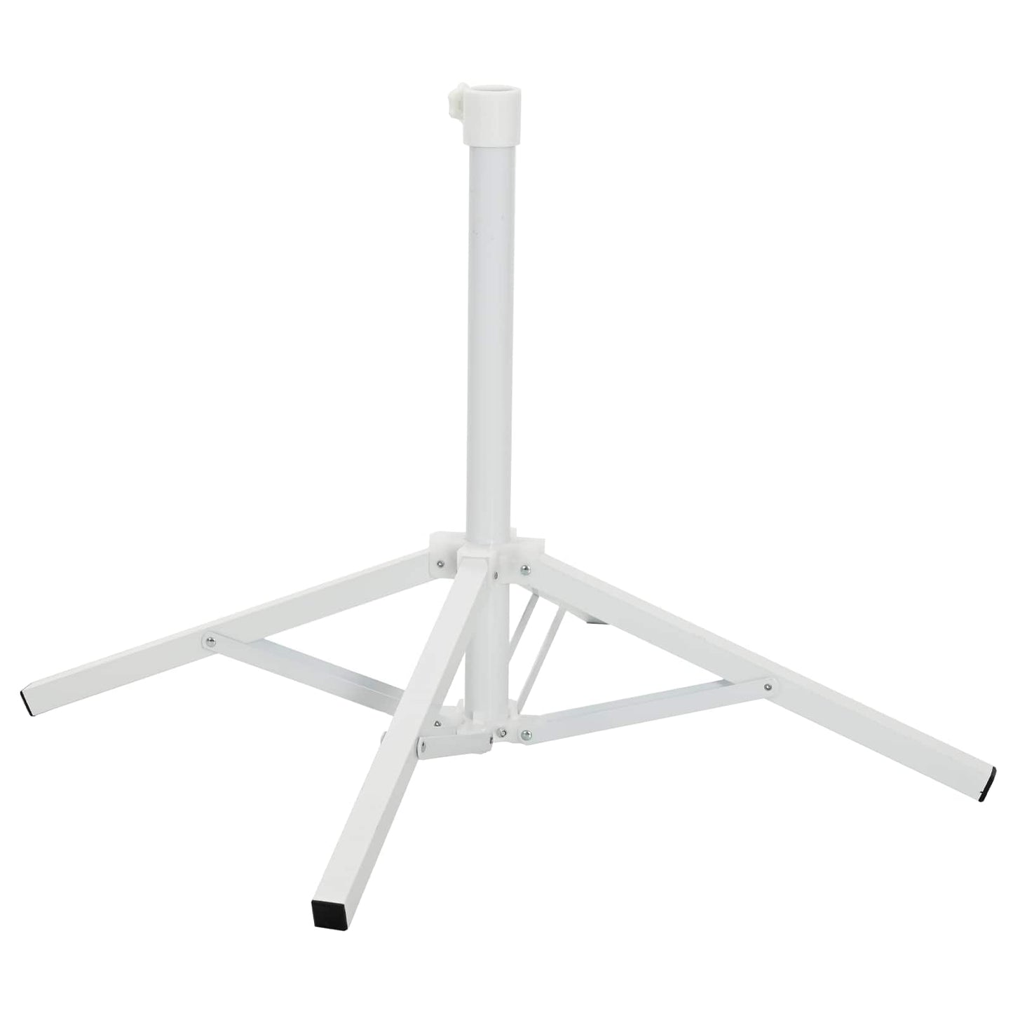 Parasol Stand Weiß Stahl für 25-32 mm Stange